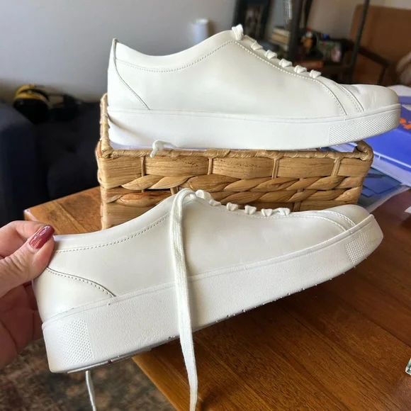 Fitflop RALLY White Leather Sneakers - Picture 7 of 11